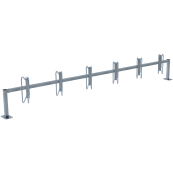 Bicycle rack  serial parking | Stand-alone constructionfor plugging down | Bicycle positioning:left or right, 45